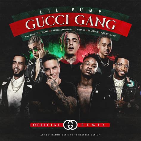 gucci gang testo remix|gucci gang gay version.